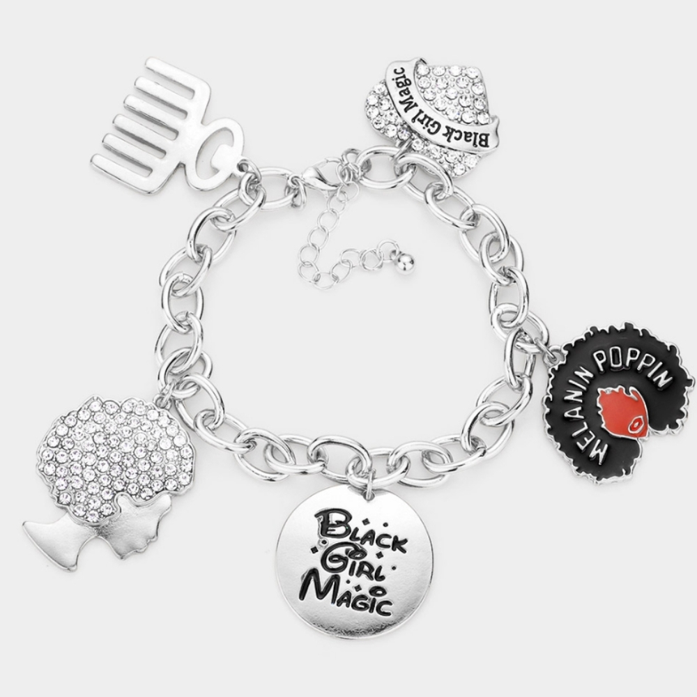 BGM Silver Charmed Bracelet